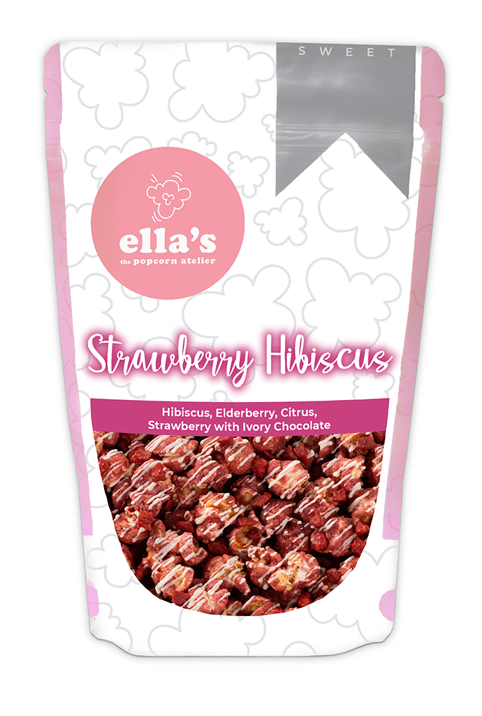 Strawberry Hibiscus Popcorn | Fruity Gourmet Dessert Popcorn