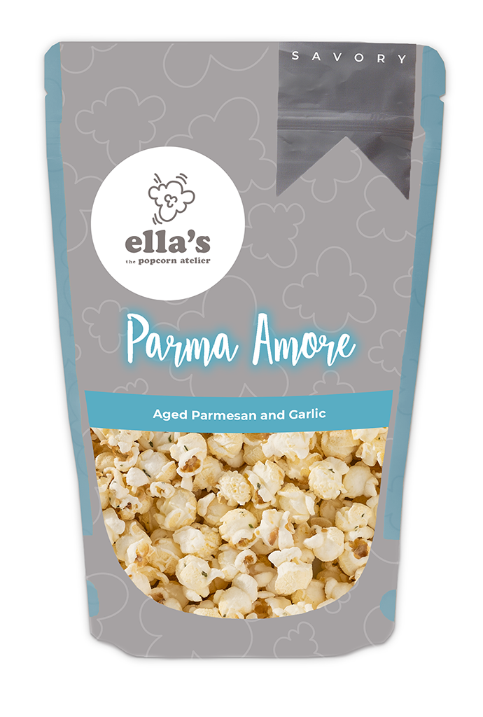 Parmesan Garlic Popcorn | Aged Parmesan Savory Popcorn – Ella's Popcorn